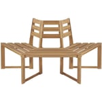 Bonnevie - Banc de tour d'arbre Banquette de Jardin - Mobilier de jardin Demi-hexagonal 160 cm Bois d'acacia massif BV322405