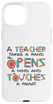 Coque pour iPhone 15 Plus Teacher Takes A Hand Referendar Professeur Pédagogue Professeur