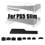 9Pcs/set USB HDM Dustproof Plug Black Antidust Cover for PS5 Slim