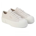 Superga Womens/Ladies 2631 Striped Organic Cotton Platform Trainers - 2.5 UK