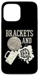 Coque pour iPhone 13 Pro Max Supports de basket-ball universitaire et boisson de tournoi de mars de bière