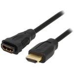 Adnauto - Cable hdmi 1.4 femelle hdmi prise male 5m - Noir