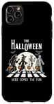 Coque pour iPhone 11 Pro Max Trick or Treat Loup-garou Sorcière Squelette Momie Drôle Halloween