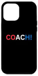 Coque pour iPhone 15 Pro Max Rouge Blanc et Bleu Quatrième Juillet Coach