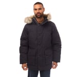 Gant Mens Winter Parka Jacket in Blue - Size Large