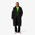 Lacoste Doudoune longue oversize duvet Taille 38 Noir