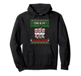 Coyote in Christmas Socks Ugly Sweater Xmas Pajama Pullover Hoodie