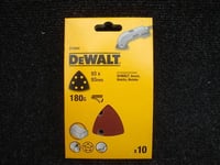 DEWALT DT3094 10 DETAIL MULTI TOOL SANDING SHEETS 180GRIT 93MM DCS355 D26430