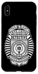 Coque pour iPhone XS Max Badge de police amusant True Crime Detective Division