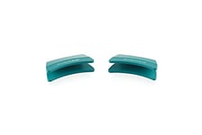 Le Creuset Side Handle Grips, Set of 2, Silicone, Adaptable, Heat resistant to 250°C, Teal, 93010300490000