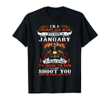 I'm a grumpy old man I was born in January I'm old biker T-Shirt