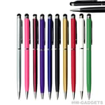 10x Pack Slim 2 in 1 Ballpoint Pen & Capacitive Stylus For iPhone, iPad, Tablets