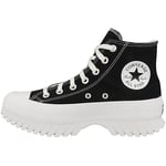 Converse Women's Chuck Taylor All Star Lugged 2.0 Sneaker, Black Egret White, 7.5 UK