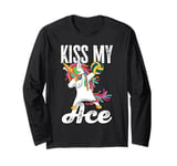 Kiss My Ace Funny Volleyball Long Sleeve T-Shirt