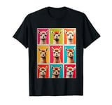 Colorful Pop Art Alpaca Grid - Colorful Llama Heads T-Shirt