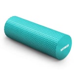 KAYMAN Sports Foam Roller Sports Recovery, Deep Tissue Muscle Tension Relief & Circulation Increase Portable & Lightweight Self Massager for Back, Legs, Gym, Pilates & Yoga EVA 44.5 x 15cm (Teal)