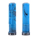 DMR DeathGrip 2 Non Flange Lock-On Grips - Blue Marble / Thick