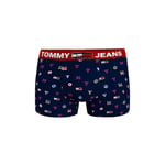 Boxer Tommy Hilfiger en coton biologique mélangé bleu marine à motifs