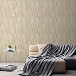 A.S. Création Nara 387432 Non-Woven Wallpaper Beige Brown Cream 10.05 m x 0.53 m Made in Germany