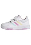 adidas Mixte Tensaur Hook and Loop Shoes Basket, White/Almost Blue/Bliss Lilac, Fraction_39 1_Third EU