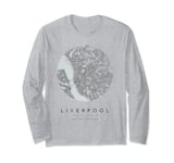 liverpool Coordinates map hometown Long Sleeve T-Shirt