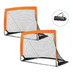 Lot de 2 Cages de Foot "Challenge" 120cm Orange