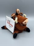 Disney Store Pumbaa The Lion King Mini Bean Bag  Soft Toy Plush 8" New Retired