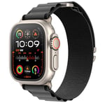 MRAIN-H Breveté Alpine Loop Compatible avec Bracelet Apple Watch Ultra 2 1 49mm 46mm 45mm 44mm 42mm 41mm 40mm 38mm Femme Homme, Bracelet sport en nylon iWatch Series SE 10/9/8/7/6/5/4/3/2/1