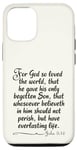 iPhone 15 Pro John 3:16 For God So Loved The World Entire Verse KJV Bible Case