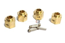 Atop RC Traxxas TRX-4 Brass Wheel Hub Extenders +5mm