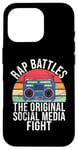 Coque pour iPhone 16 Pro Rap Battles The Social Media Fight Hip Hop des années 90