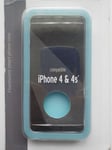 Coque téléphone bleue Iphone 4 et 4 S phosphorescente en silicone