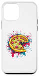 Coque pour iPhone 12 mini Tranche de pizza colorée Explosion Art Fun