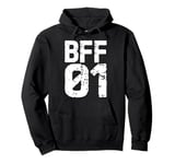 Vintage BFF 01 Best Friends Matching Bestie Friendship Day Pullover Hoodie