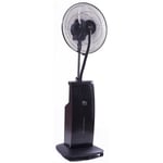 Vortice - Ventilateur brumisateur Aqua Breeze 90W 3 vitesses H136cm D45cm Noir