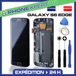 VITRE TACTILE + ECRAN LCD ORIGINAL SAMSUNG GALAXY S6 EDGE NOIR + OUTILS