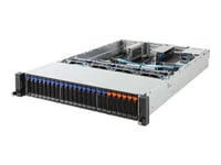 Gigabyte R281-Z91 (Rev. 100) - Server - Kan Monteras I Rack - 2U - 2-Vägs - Ingen Cpu - Ram 0 Gb - Pci Express - Hot-Swap 2.5" Vik/Vikar - Ingen Hdd - Ast2500 - Gigabit Ethernet - Inget Os - Skärm: Ingen