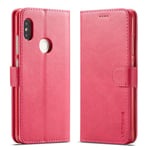 LC.Imeeke läder Xiaomi Redmi Note 6 Pro fodral - Rosa