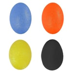 4st Silica Gel Hand Grip Ball Egg Herr Dam Gym Fitness Finger Multicolor 4Pcs