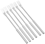 Kuhn Rikon 32040 Fourchette Fondue au Fromage Acier Inoxydable Argent 26,5 x 1,5 x 1,5 cm 6 Pièces