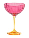 Anna + Nina Jazzy Pink Champagne Glass Rosa