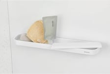 Brabantia MindSet Shower Shelf with Squeegee  White, Wall Mounted, Wipe Clean.