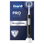 3D Cleaning Electric Toothbrush - Gum Pressure Control, 2-Pin UK Plug, Black