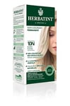 Herbatint Soin Colorant Permanent Cheveux 10N Blond Platine - 150 ml, sans Ammoniaque, 100% de Couverture des Cheveux Blancs, Testé Dermatologiquement pour Peaux Sensibles,avec 8 Extraits Végétaux Bio