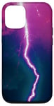 Coque pour iPhone 13 Pro Éclair violet Éclair violet froid