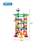 (74vnt be noks)Marble Run Race Track Rakennuspalikat Lasten 3D Labyrinttipallo Rullalelu Tee tee Marble Run Race Coaster Setti 80/105/109/133 kpl Joululahja