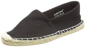 PIECES Femme Haisha Espadrillos Sandale Cage Espadrille, Noir, 36 EU