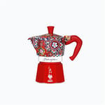 Cafetière italienne Bialetti Moka Express 0005327 3 Tasses D et G Rouge