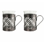 Halvor Bakke Cape Hot Drink glass 2pk (Gunmetal)