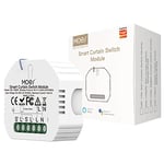 MOES Interrupteur WiFi RF433 Module Volet Roulant Connecté, Commutateur Rideau Stores WiFi, Compatible avec Alexa Google Home Smart Life Tuya pour Commande Vocale, Intelligent Relais Domotique